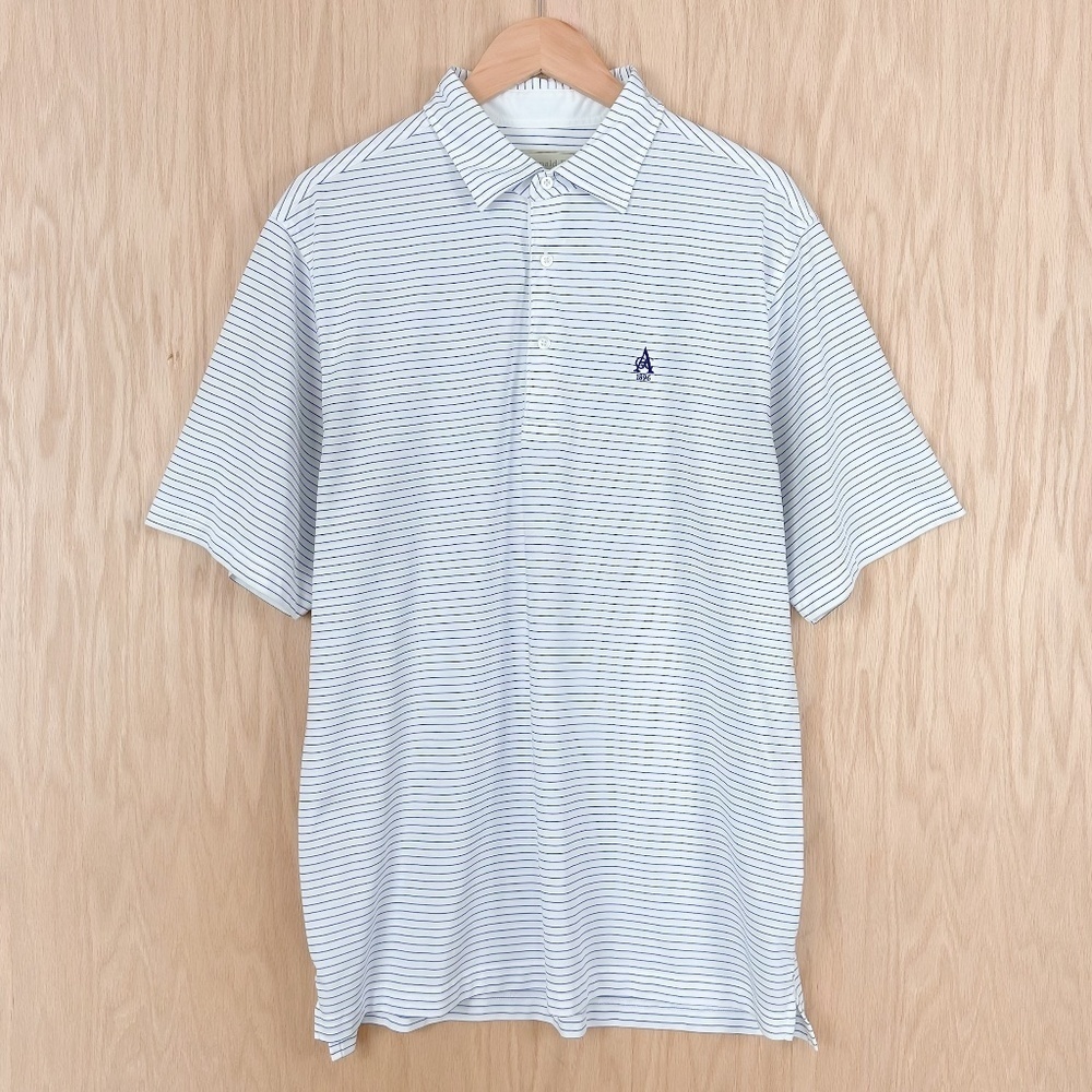 Donald Ross Aronimink Striped Golf Polo Shirt